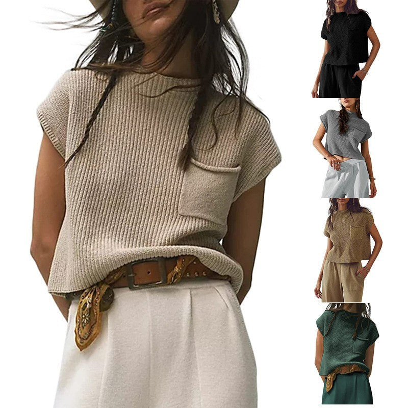 Elowen Ribbed Knit Vest