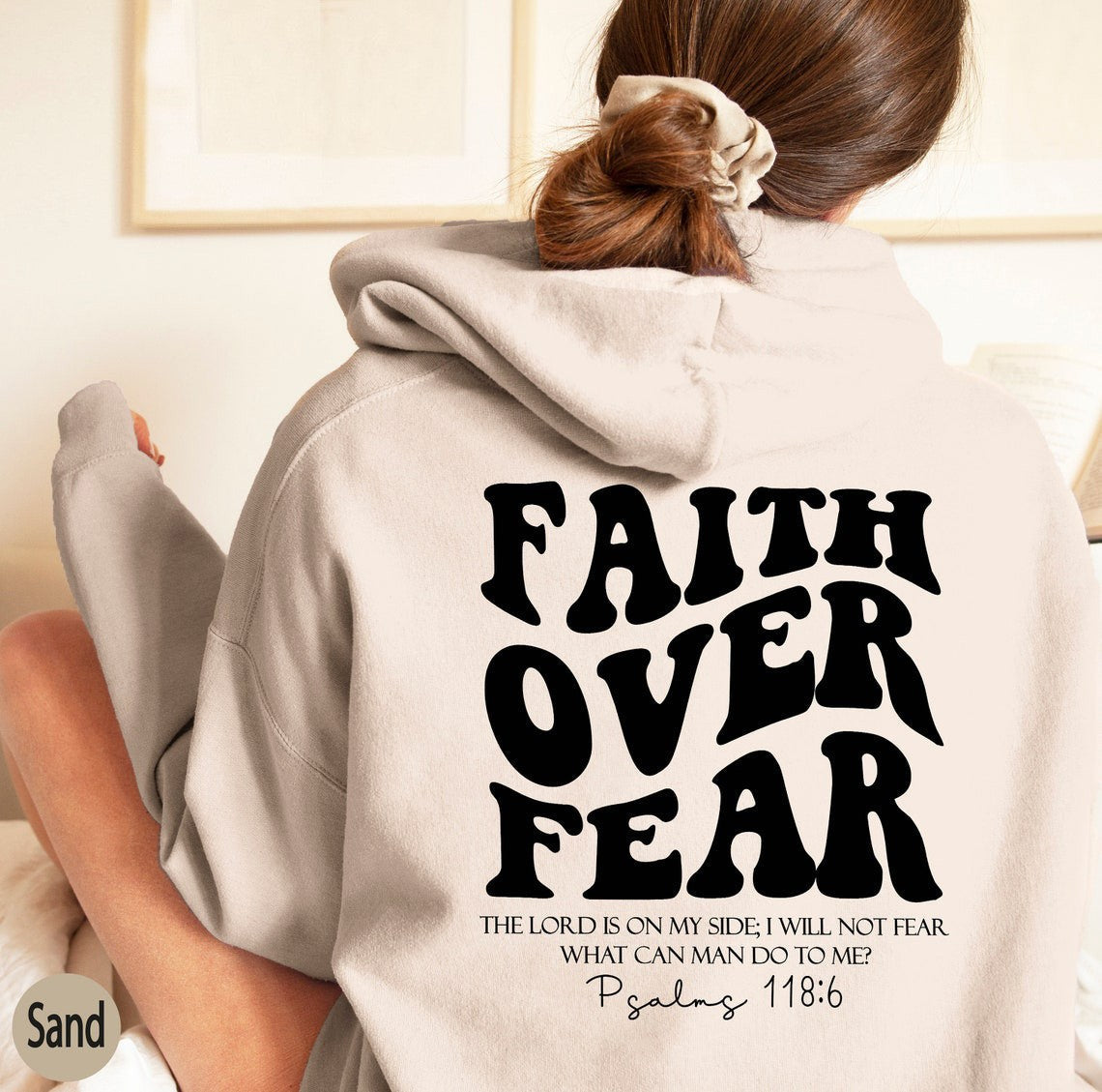 Faith Over Fear Pullover Sweatshirt