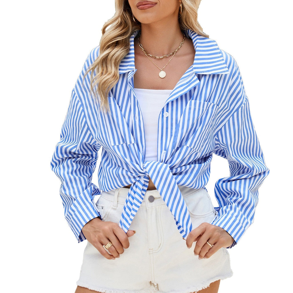 Lenora Striped Pocket Shirt