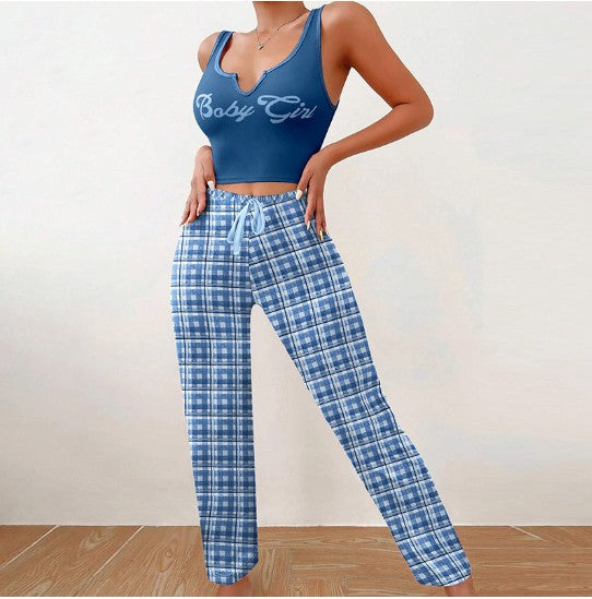 Luna Plaid Sleepwear Set