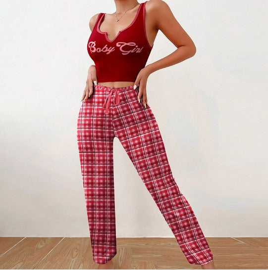 Luna Plaid Sleepwear Set