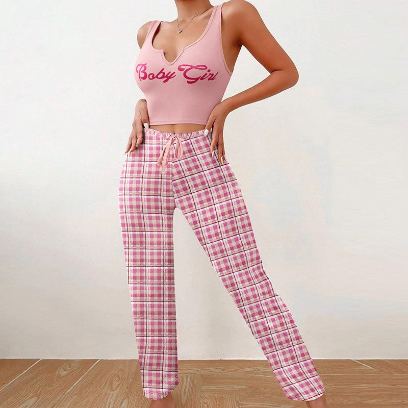 Luna Plaid Sleepwear Set