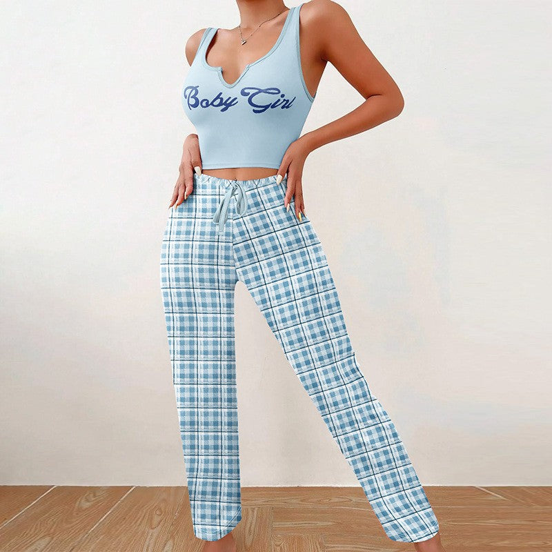 Luna Plaid Sleepwear Set
