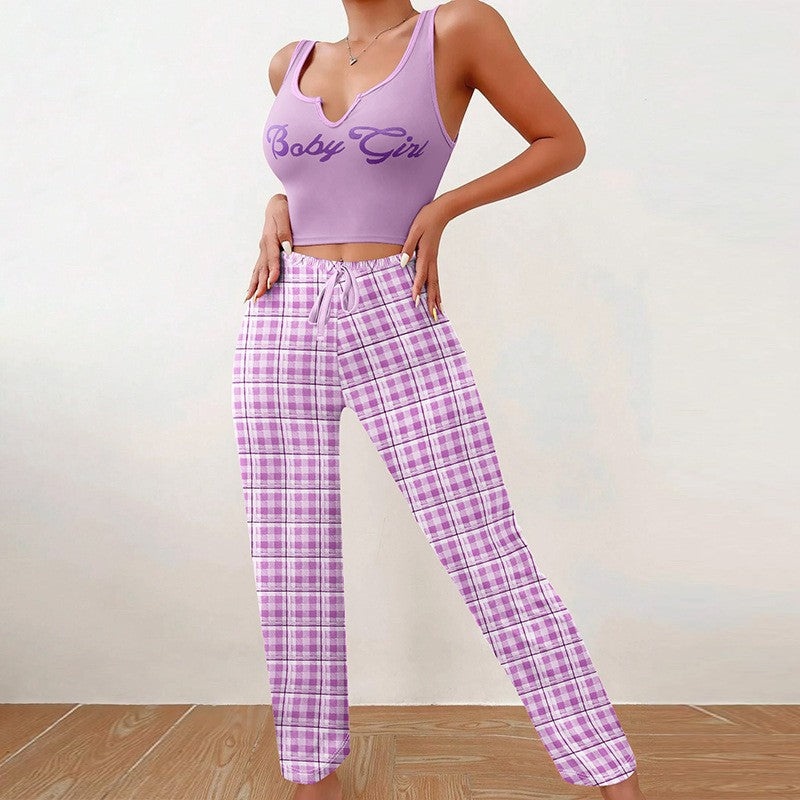 Luna Plaid Sleepwear Set