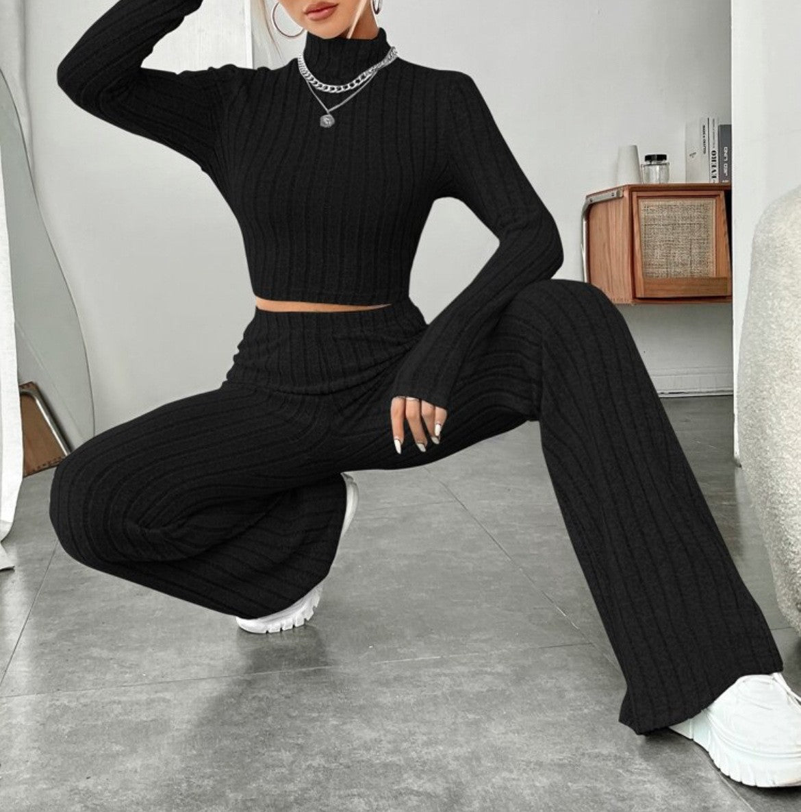 Odette Two-Piece Turtleneck Set