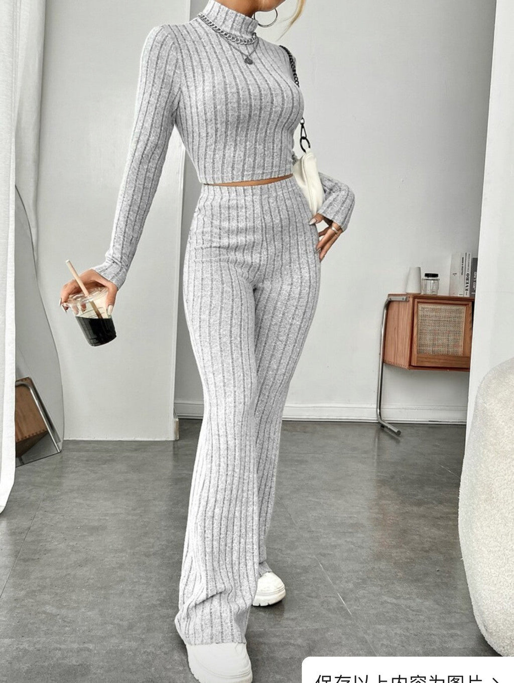 Odette Two-Piece Turtleneck Set